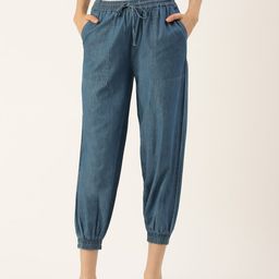 De Moza Women Mid Rise Cotton Joggers-image-51