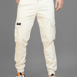 Reslag Men Mid-Rise Cotton Joggers Trousers-image-5