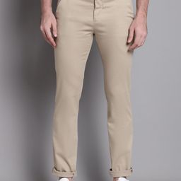 Cantabil Men Comfort Mid Rise Plain Cotton Chinos-picture-37