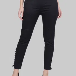 Popwings Women Mid-Rise Regular Fit Formal Trousers-image-97