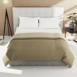 BIANCA Brown Microfiber AC Room 150 GSM Double Bed Comforter-image-79