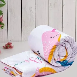 BREVARD Multicoloured Cartoon Characters 150 GSM Single Bed Comforter-image-6