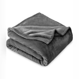 VAS COLLECTIONS Grey Fleece 300 GSM Single Bed Blanket-27
