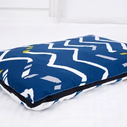 Blue Depth Broken Chevron 120 GSM Pocket Portable Single Comforter for Travel-image-81