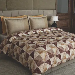 GM Geometric AC Room 150 GSM Single Bed Comforter-image-23