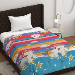 MORADO Blue & White Cartoon Characters 150 GSM Single Bed Comforter-picture-31