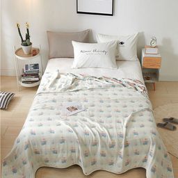 JC HOME Blue & Pink Summer 350 GSM Double Bed Blanket-image-24