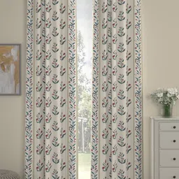 ROSARA HOME 2 Pieces Printed Long Door Curtains-image-68