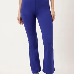 Marks & Spencer Women High-Rise Regular Fit Trousers-39