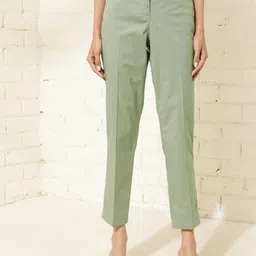 Fabindia Women Slim Fit High-Rise Cotton Trouser-image-18