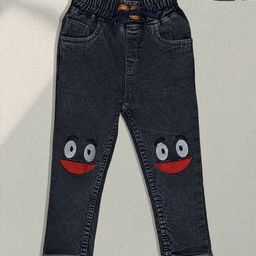 F2M Girls Printed Slim Fit High-Rise Trousers-image-98