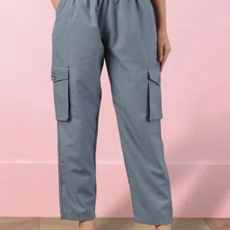 FITHUB Women Straight Fit High-Rise Trousers-image-91