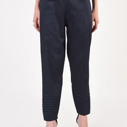 FLOREOS Women Embellished Relaxed Easy Wash Trousers-picture-33