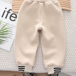 StyleCast Kids Beige-Coloured Conversational Printed Mid-Rise Easy Wash Jogger-image-1