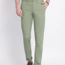 t-base Men Green Easy Wash Trousers-image-70