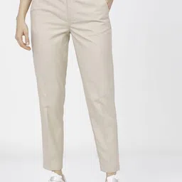 Tokyo Talkies Women Beige Easy Wash Trousers-image-49