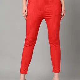Vastraa Fusion Women Skinny Fit Cigarette Trousers-image-14