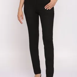 Pink Guava Women Urban Slim Slim Fit Easy Wash Formal Trousers-image-76