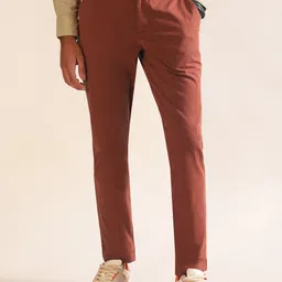Andamen Men Ultra Slim Fit Stretchable Cotton Chinos-image-95