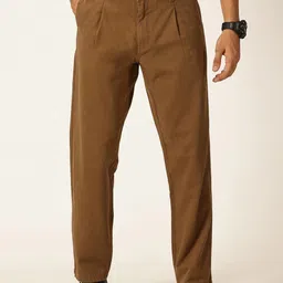 Thomas Scott Men Smart Straight Fit Easy Wash Pure Cotton Trousers-image-83