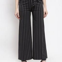 Westwood Women Black Striped Trousers-image-51