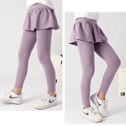 StyleCast Girls Purple High-Rise Easy Wash Cotton Trousers-image-72