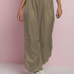 Kotty Women Straight Fit High-Rise Easy Wash Trousers-image-30