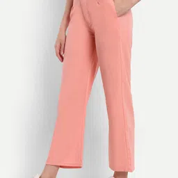 Next One Women Smart High-Rise Easy Wash Loose Fit Parallel Trousers-image-20