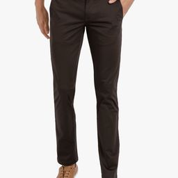 t-base Men Brown Easy Wash Trousers-image-95