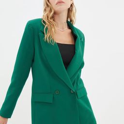 Trendyol Notched Lapel Double-Breasted Blazers-picture-2