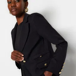 Trendyol Notched Lapel Double-Breasted Blazers-picture-28