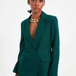 Trendyol Single-Breasted Casual Blazer-image-7