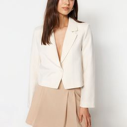 Trendyol Notched Lapel Single-Breasted Blazer-image-99