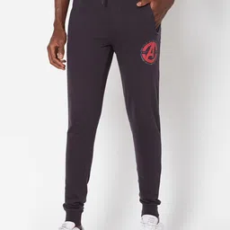 SPORTO Men Charcoal Grey Regular Fit Printed Joggers-picture-16