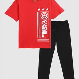 YK Marvel Boys Captain America Printed T-shirt with Joggers-image-41