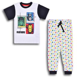 Wish Karo Kids Printed Cotton T-shirt with Trousers Clothing Set-image-98
