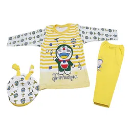 BAESD Infants Boys Doraemon Printed T-shirt with Trousers-image-55