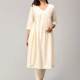 The Mom Store Maternity Empire Kurta With Trouser-image-33