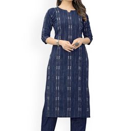 FASHIRE Women Regular Pure Cotton Kurta with Trousers-30