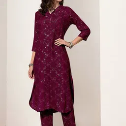 Ishin Women Ethnic Motifs Printed Regular Kurta with Trousers-picture-16
