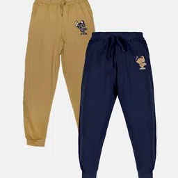 KiddoPanti Boys Pack Of 2 Pure Cotton Joggers-picture-22