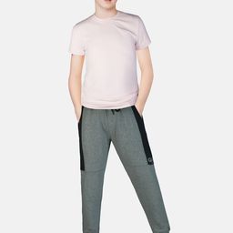 Gini and Jony Boys Grey Solid Cotton Joggers-image-32
