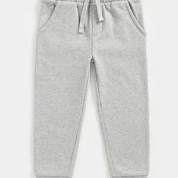 mothercare Infant Boys Grey Solid Pure Cotton Joggers-image-77