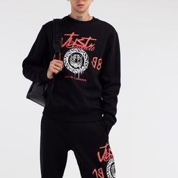 Just Cavalli Men Printed Pure Cotton Joggers-image-63