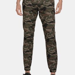 t-base Men Camouflage Printed Cotton Joggers-16