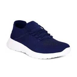 aadi Men Woven Design Lightweight Comfort Insole Mesh Contrast Sole Sneakers-45