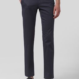 Van Heusen Sport Men Navy Blue Slim Fit Trousers-image-91