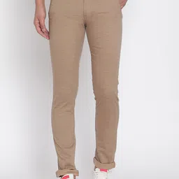 Octave Men Beige Trousers-image-13