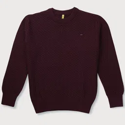 Gini and Jony Boys Cable Knit Woolen Pullover-image-45