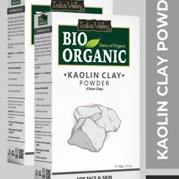 Indus Valley Unisex Pack Of 2 BIO Organic Kaolin Face Pack Powders 200 g-3